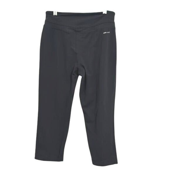 Nike Dri-FIT Black Capris M Womens Athletic Pants - Picture 5 of 7